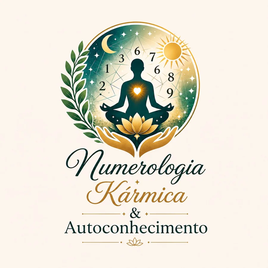 Identidade visual Numerologia Kármica e Autoconhecimento